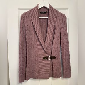 NWOT Ralph Lauren buckle front detail sweater.